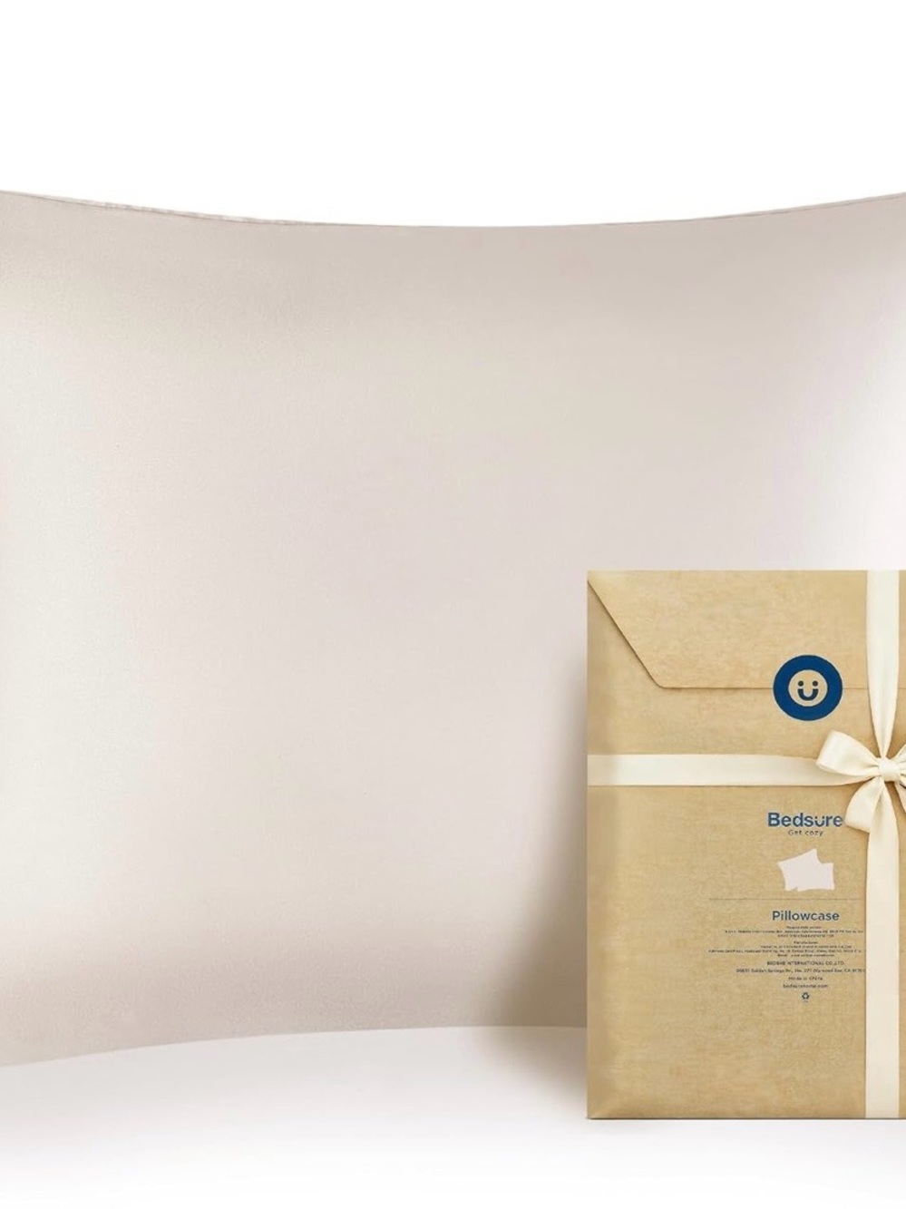 Beige Satin Pillowcases